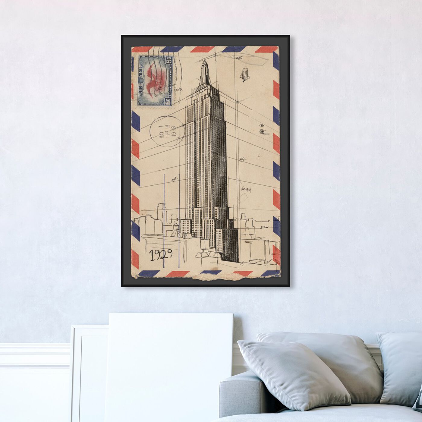 Hanging view of Empire Post featuring architecture and buildings and united states buildings art.
