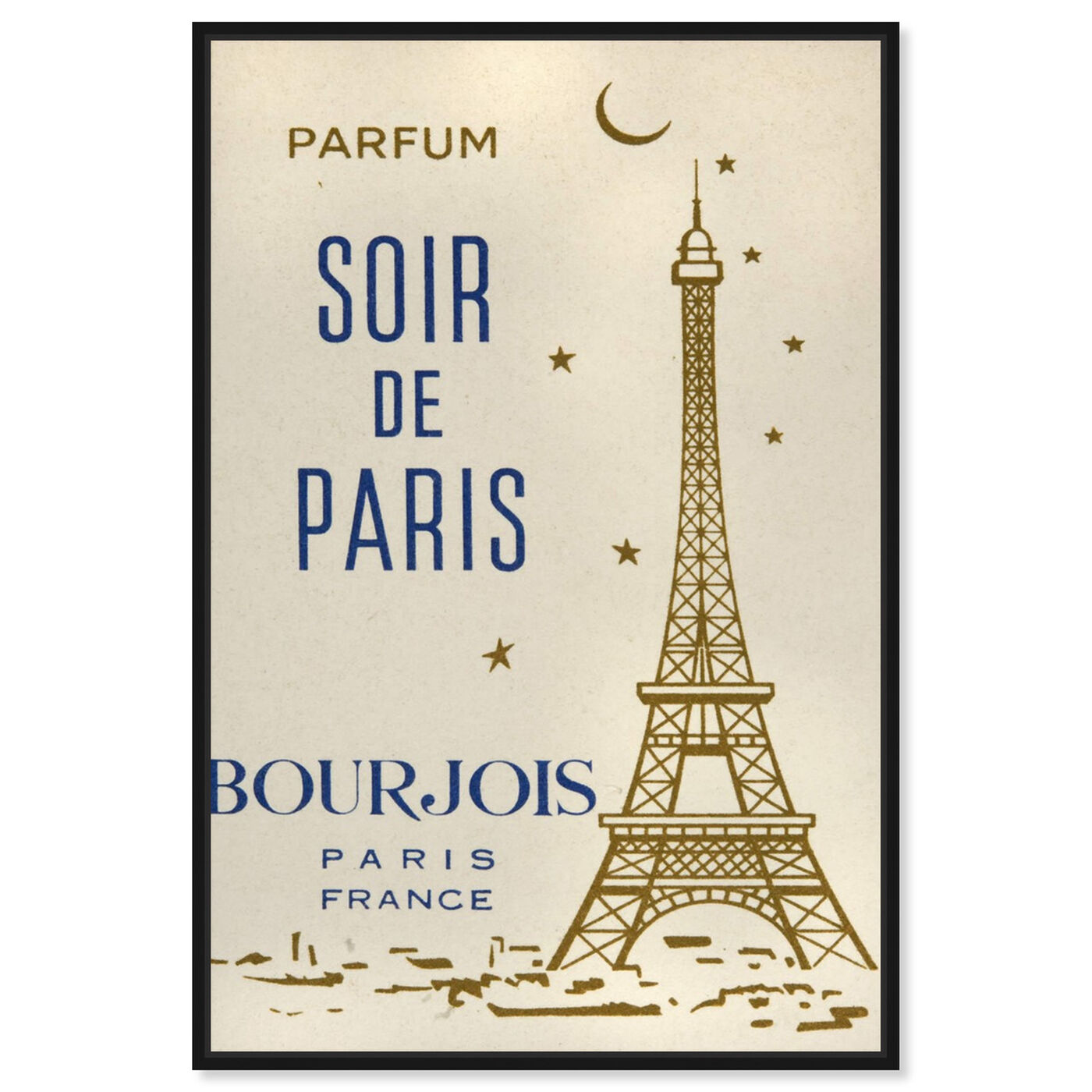 Front view of Parfum Soir de Paris featuring cities and skylines and european cities art.