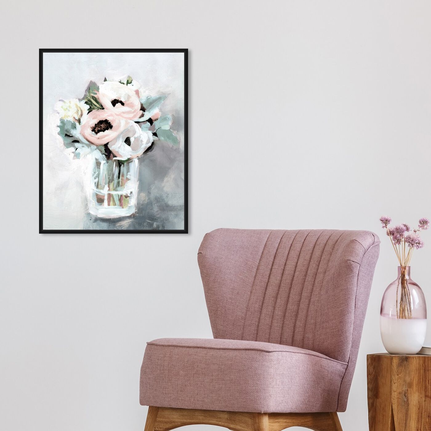 Hanging view of Farmhouse Mora featuring floral and botanical and florals art.