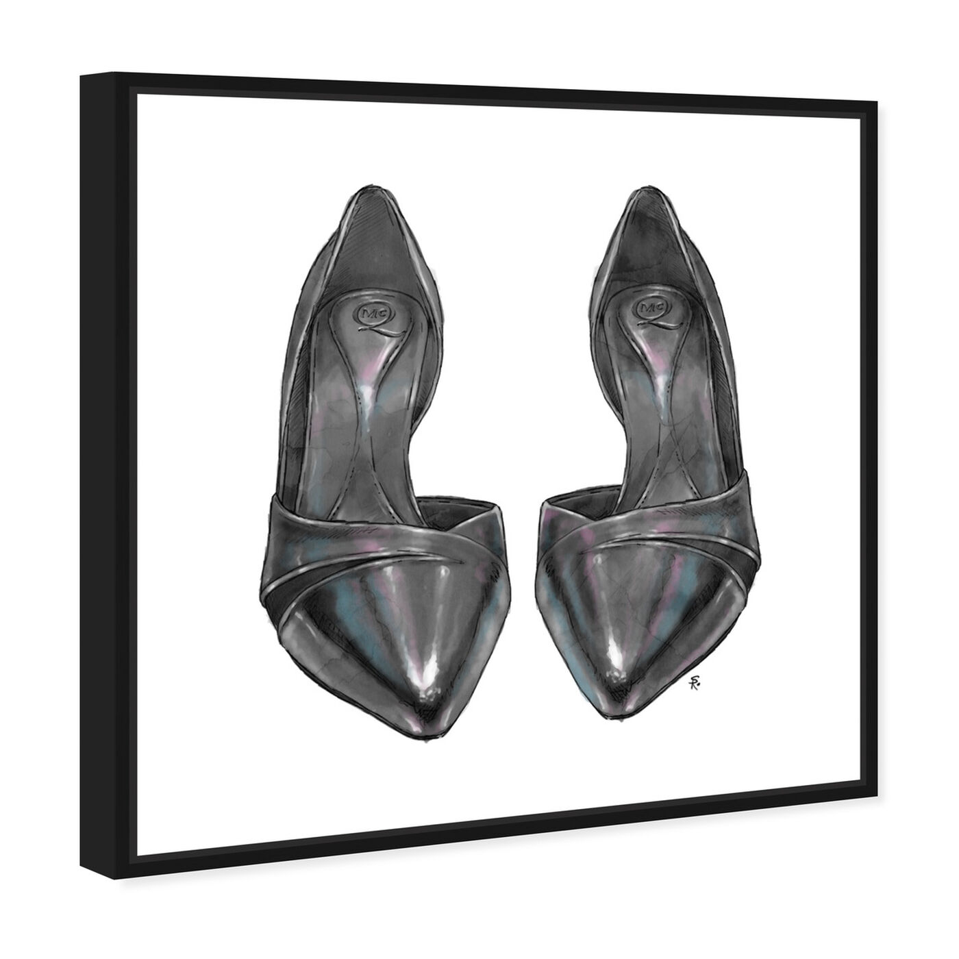 Angled view of Alexander's Stilettos featuring fashion and glam and shoes art.