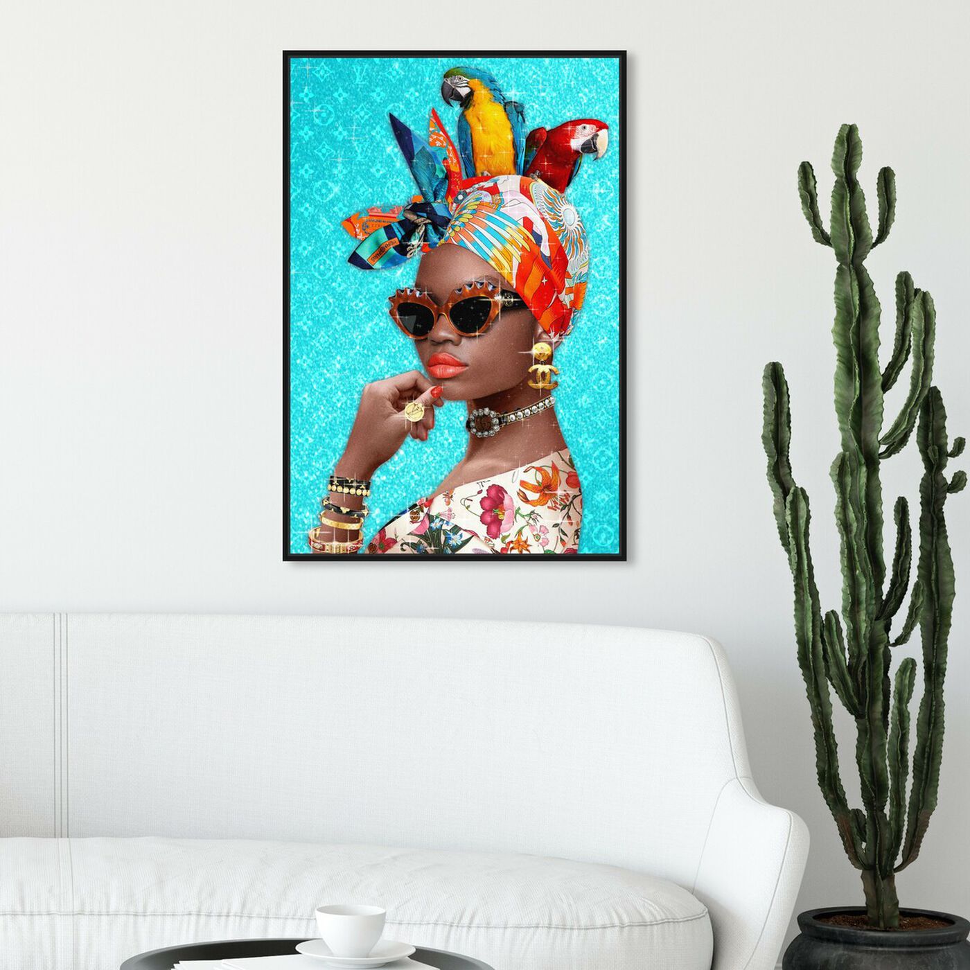 Hanging view of I see you featuring fashion and glam and portraits art.