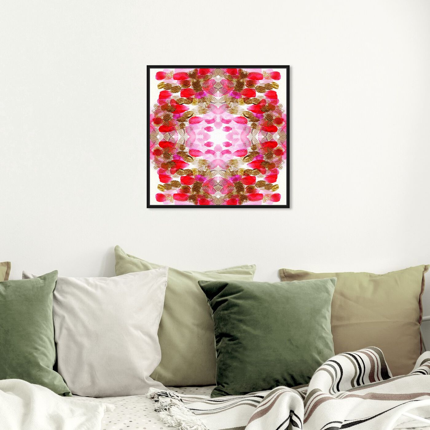 Hanging view of Pomegranate  featuring abstract and paint art.