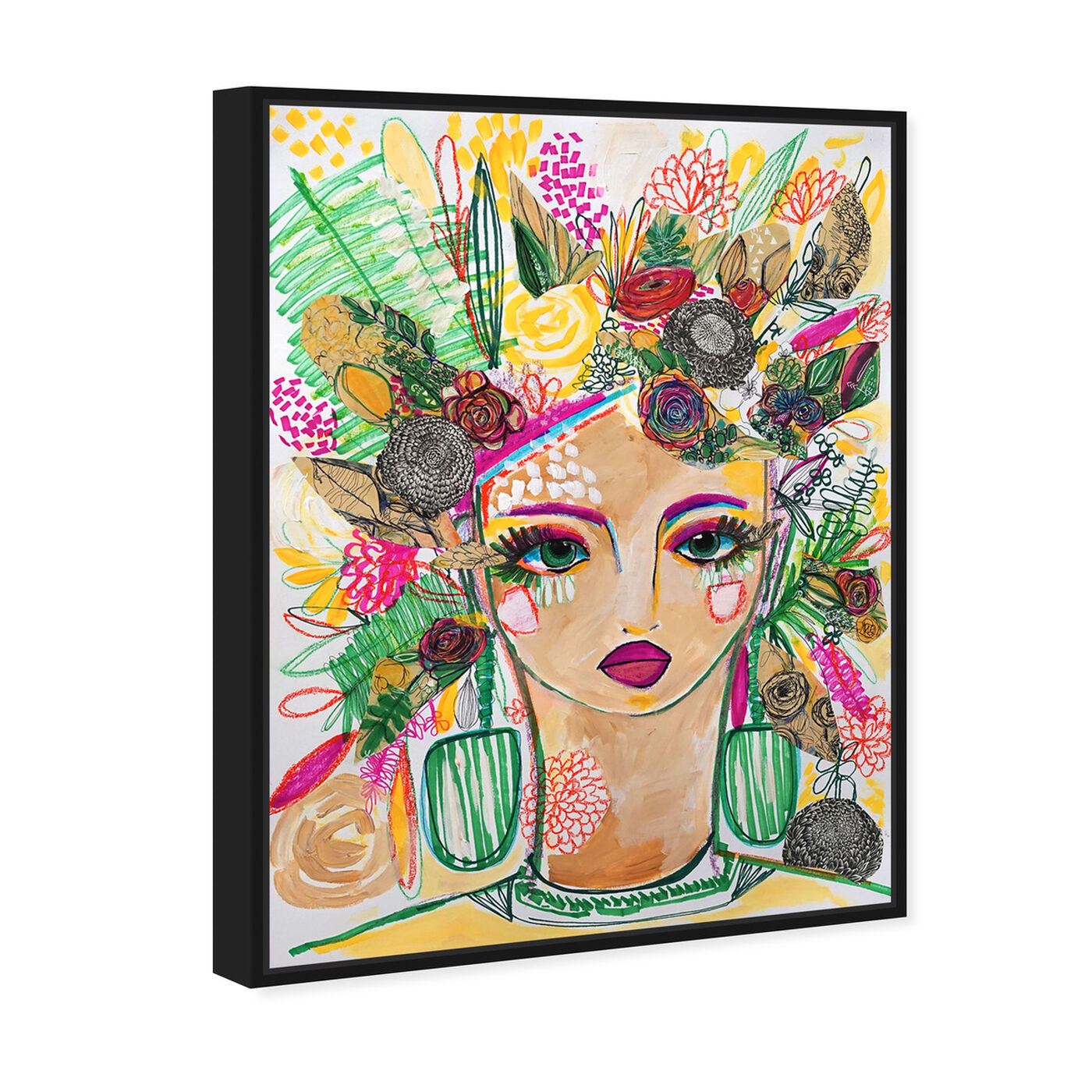 Angled view of Spring Goddess featuring people and portraits and portraits art.