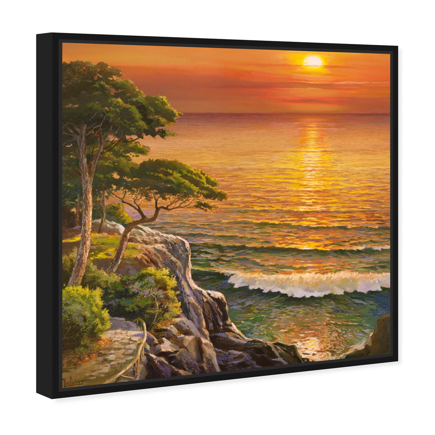 Angled view of Sai - Sunset Visage 1AD2552 featuring nature and landscape and sunrise and sunsets art.