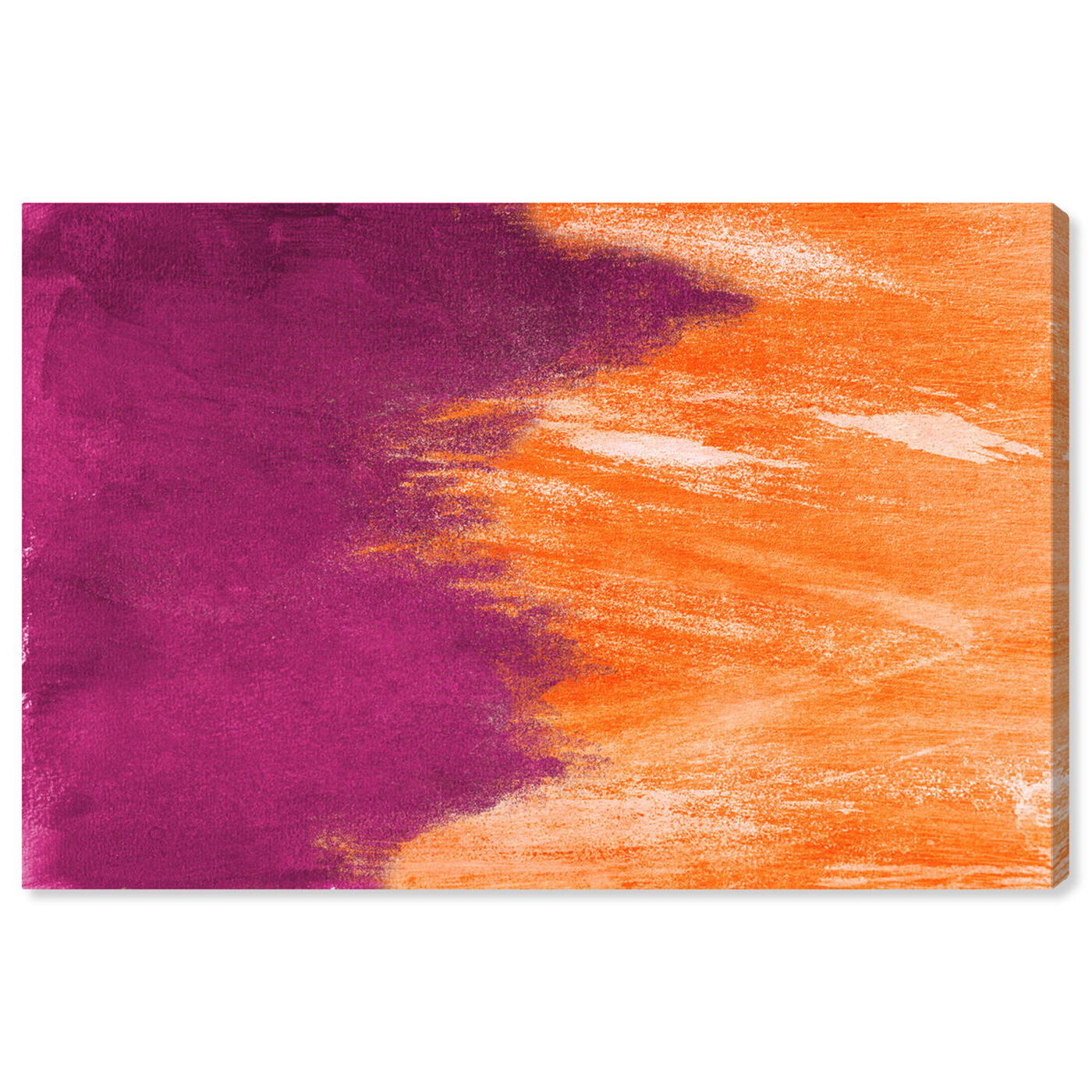 Front view of Light symphony Orange featuring abstract and paint art.