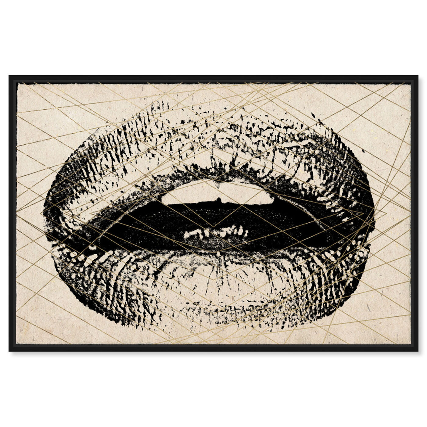 Front view of Lips Print featuring fashion and glam and lips art.