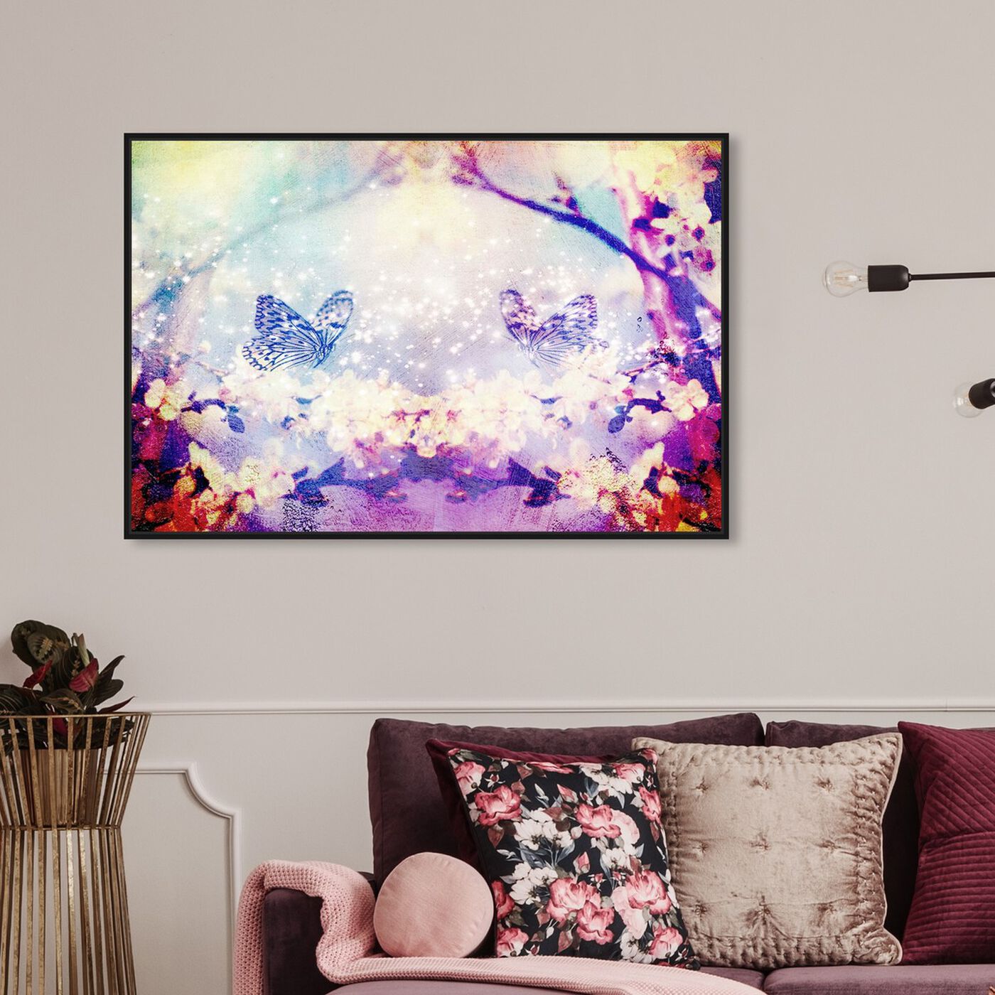 Hanging view of Magical Moment featuring animals and insects art.