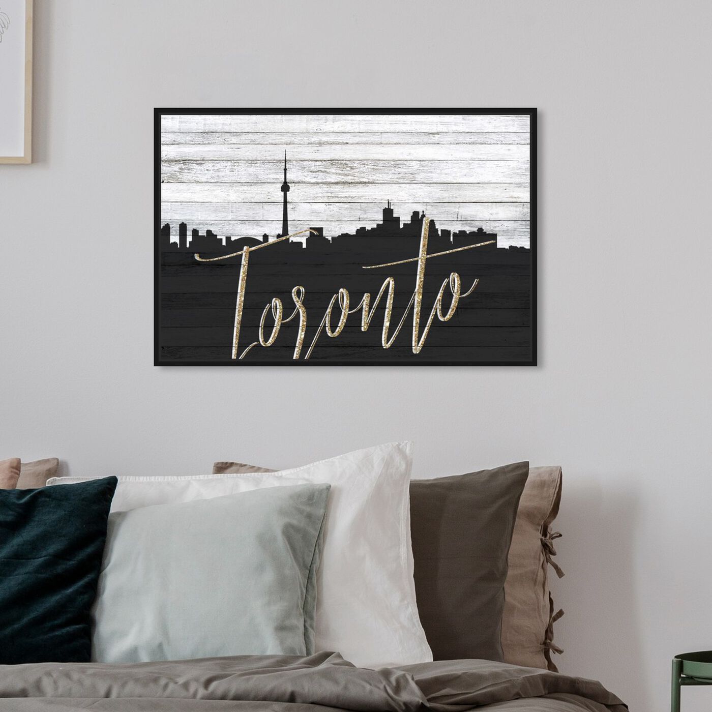 Hanging view of Toronto Skyline featuring cities and skylines and north american cities art.