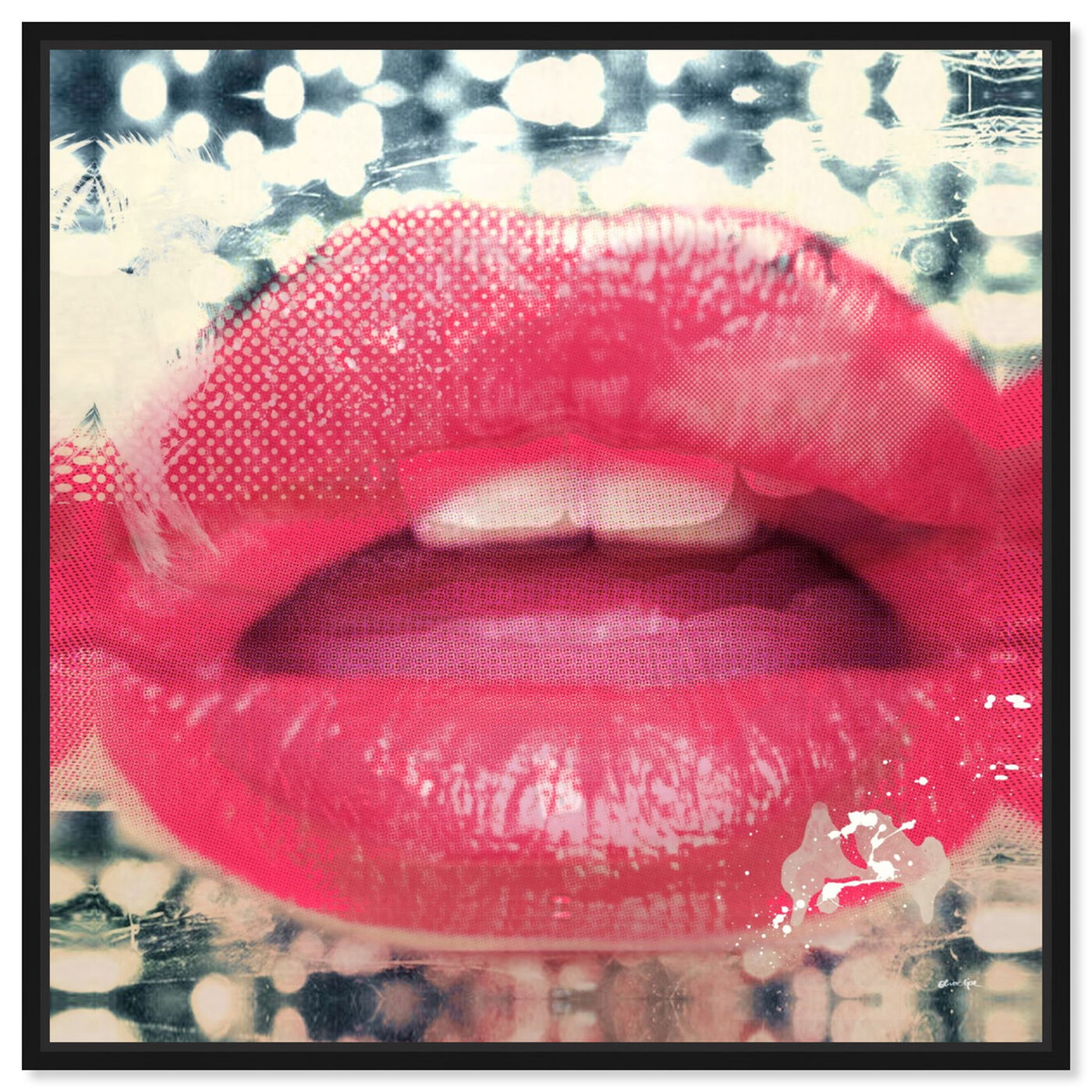 Front view of Lips II featuring fashion and glam and lips art.