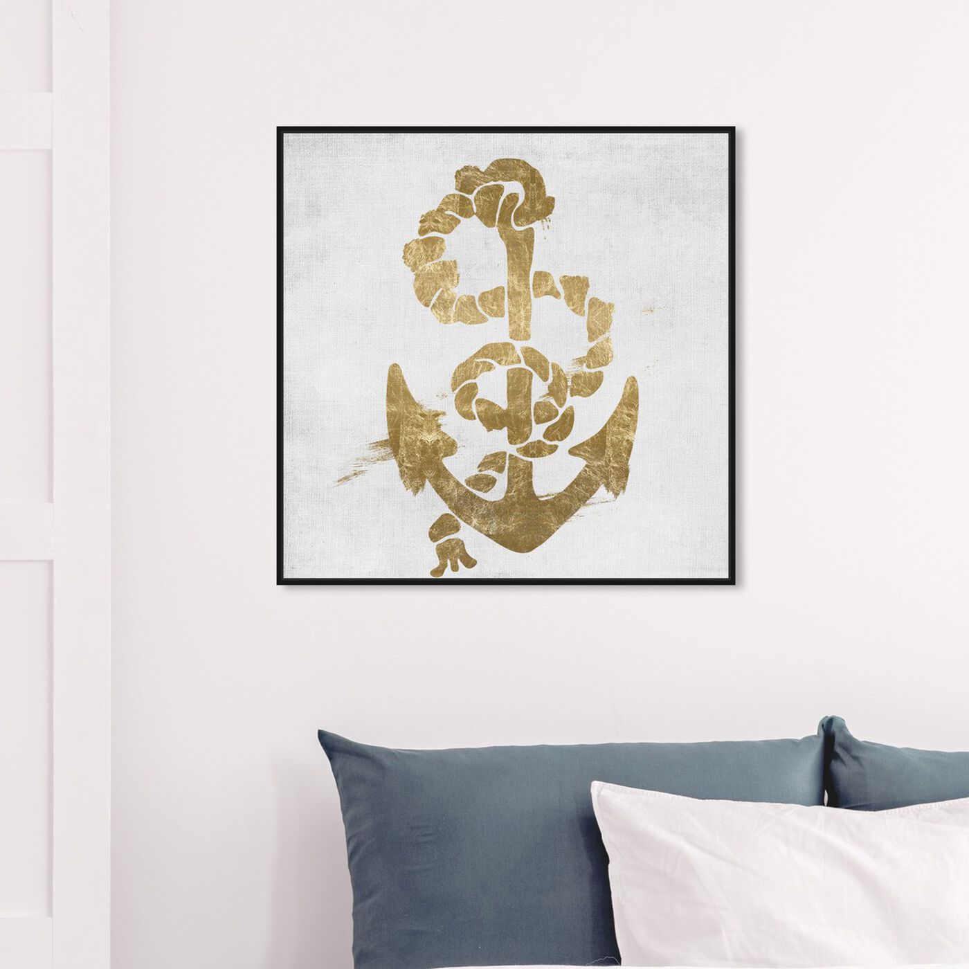 Hanging view of SS Luxe featuring nautical and coastal and nautical watercrafts art.