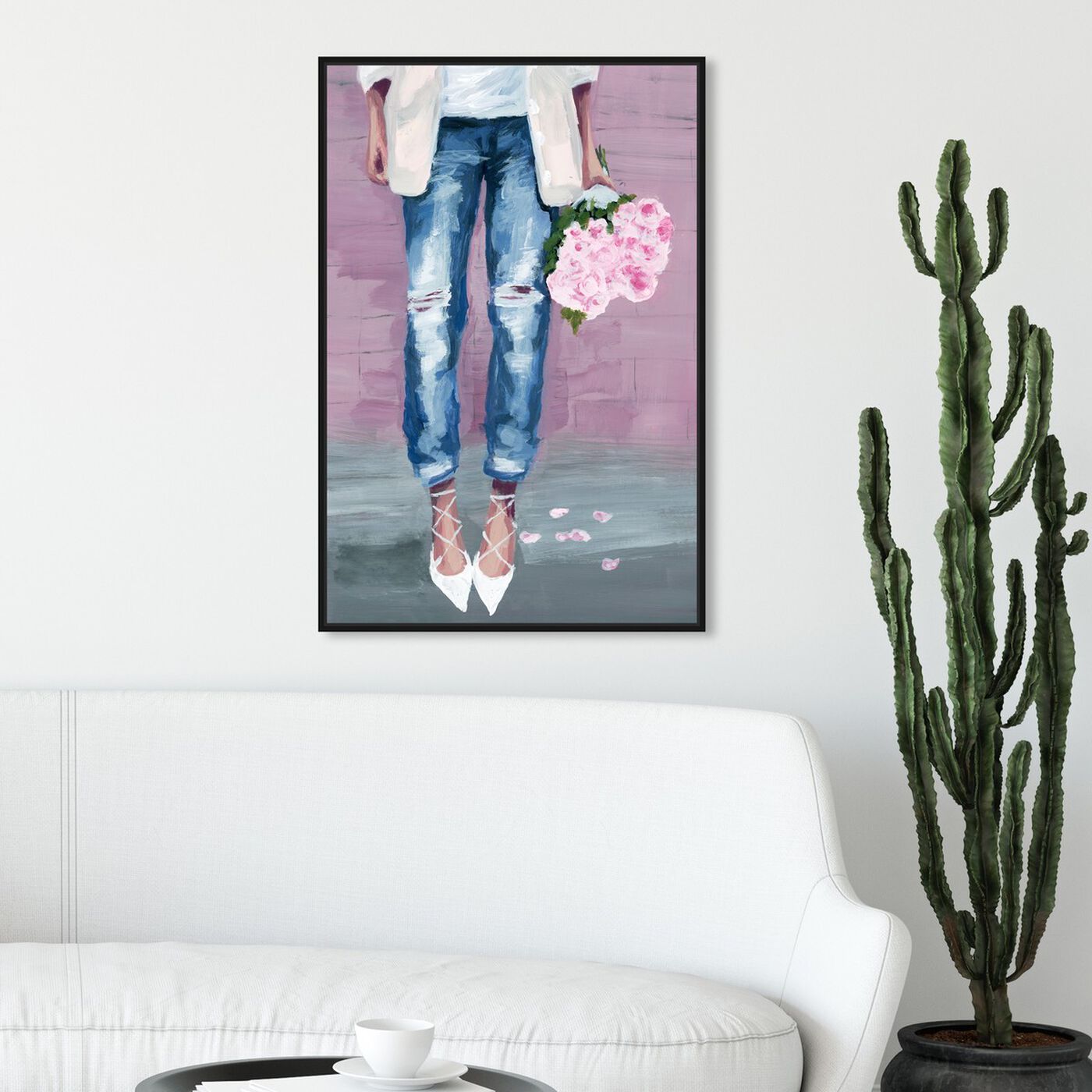 Hanging view of Fashion Blogger Flowers featuring fashion and glam and outfits art.