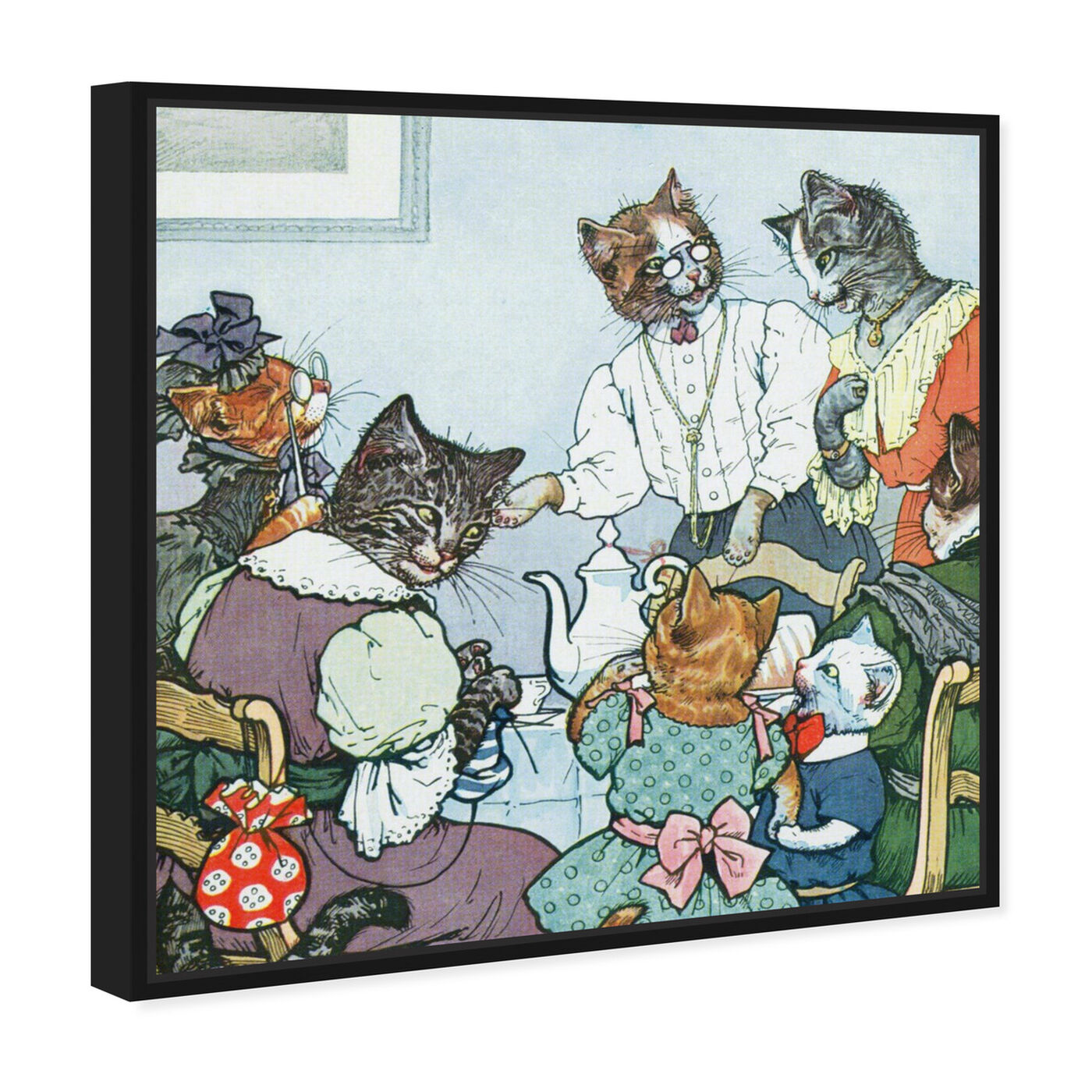 The Cat Family | Wall Art by Oliver Gal