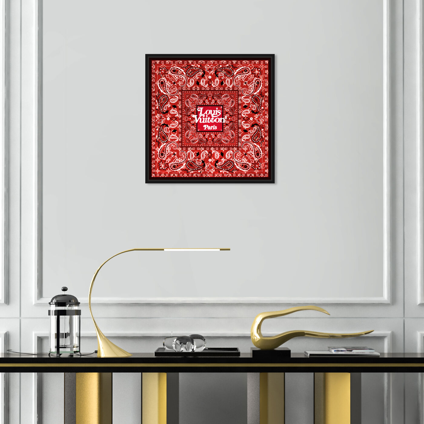 Hanging view of Cowboy Red featuring fashion and glam and accessories art.