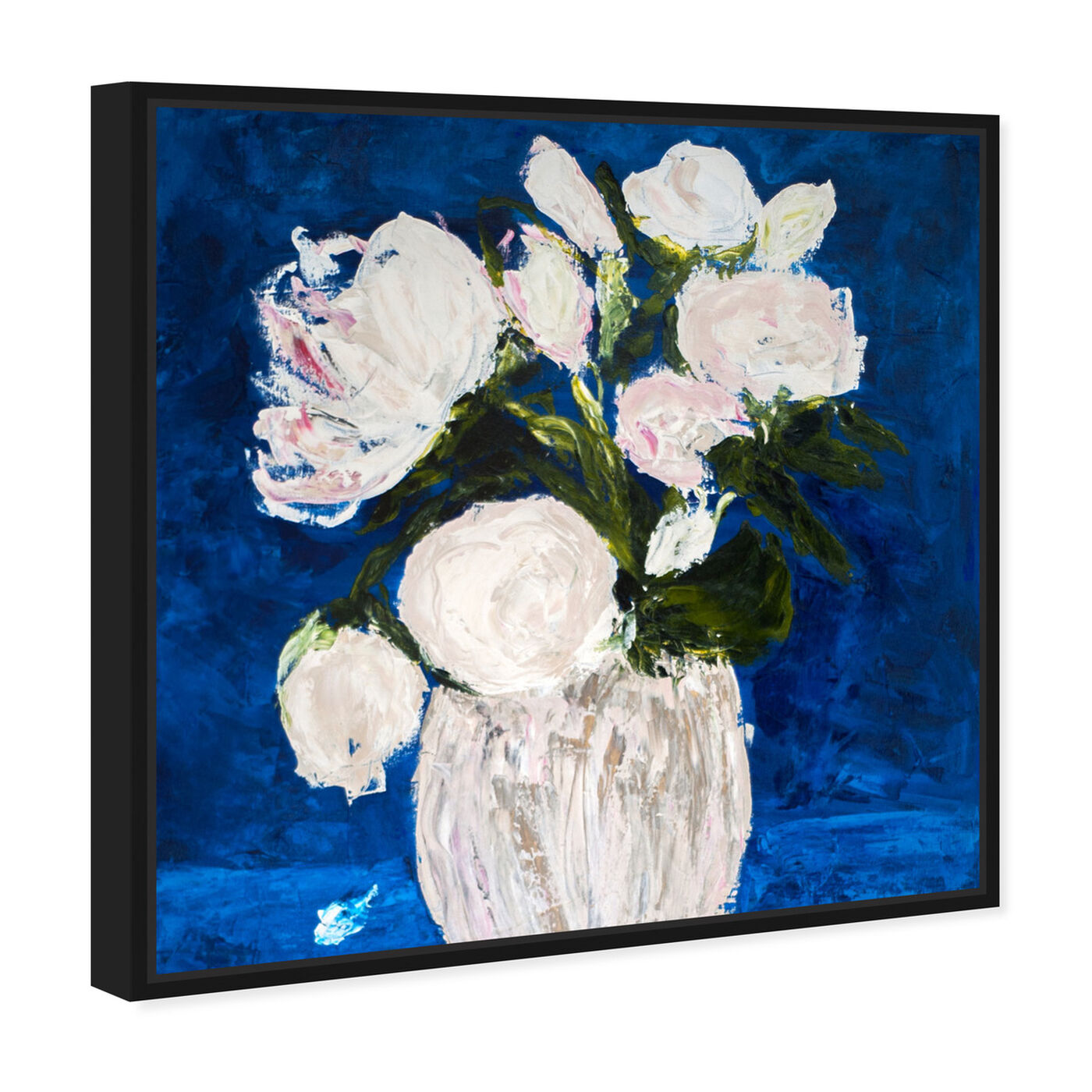 Angled view of Imagine by Claire Sower featuring floral and botanical and florals art.
