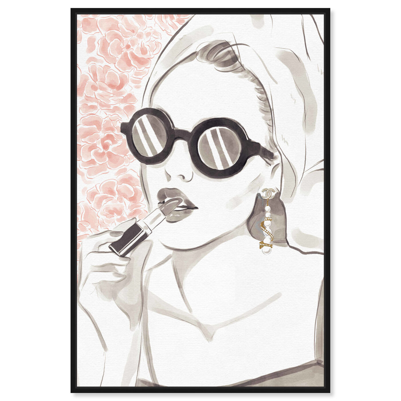 Front view of Sunglasses Bomb Beauty featuring fashion and glam and portraits art.
