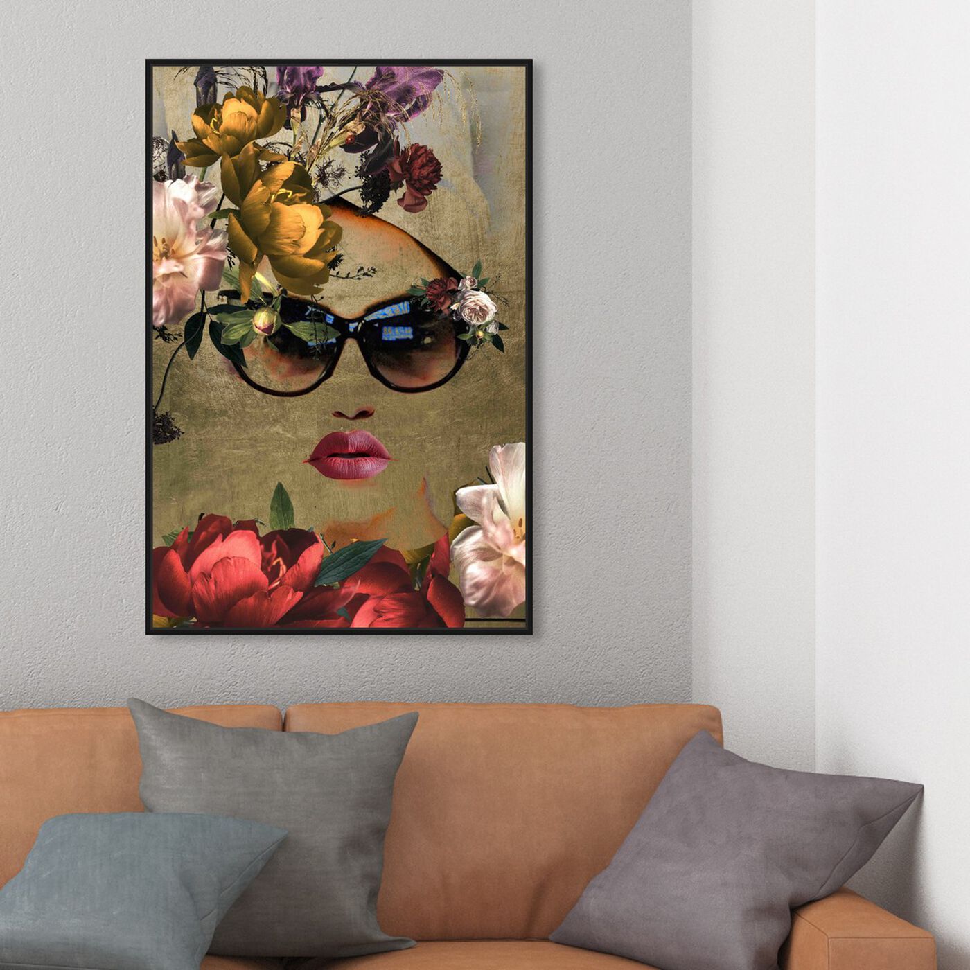 Hanging view of Mambo Queen featuring fashion and glam and lips art.