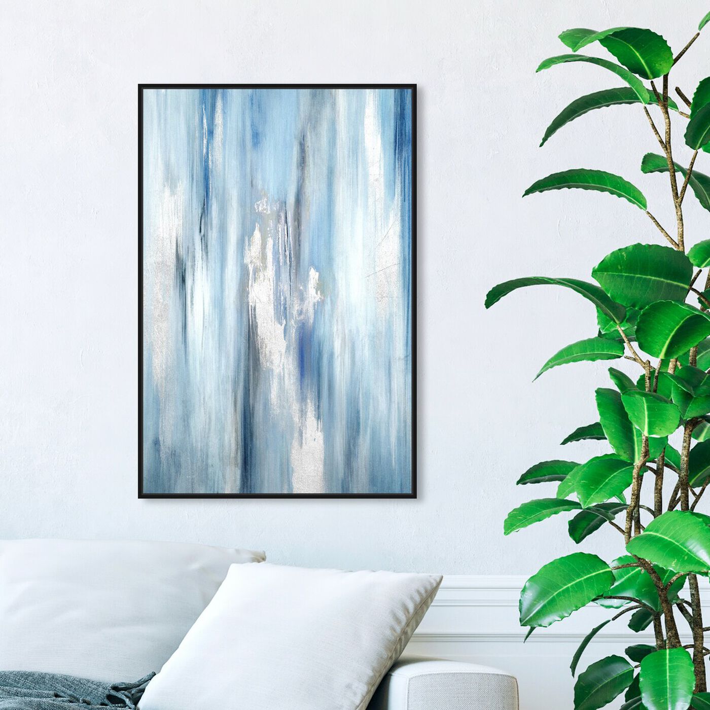 Hanging view of Waterfall featuring abstract and paint art.