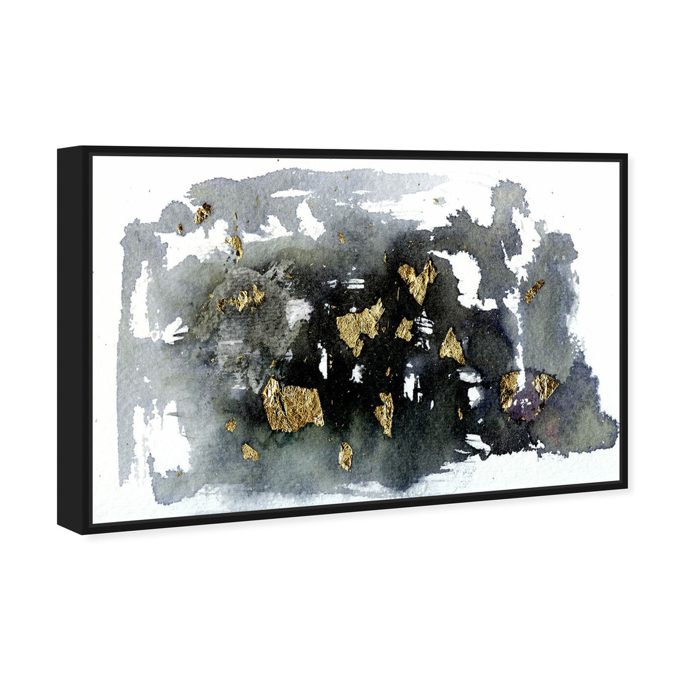 Angled view of Grandeur - Signature Collection featuring abstract and watercolor art.