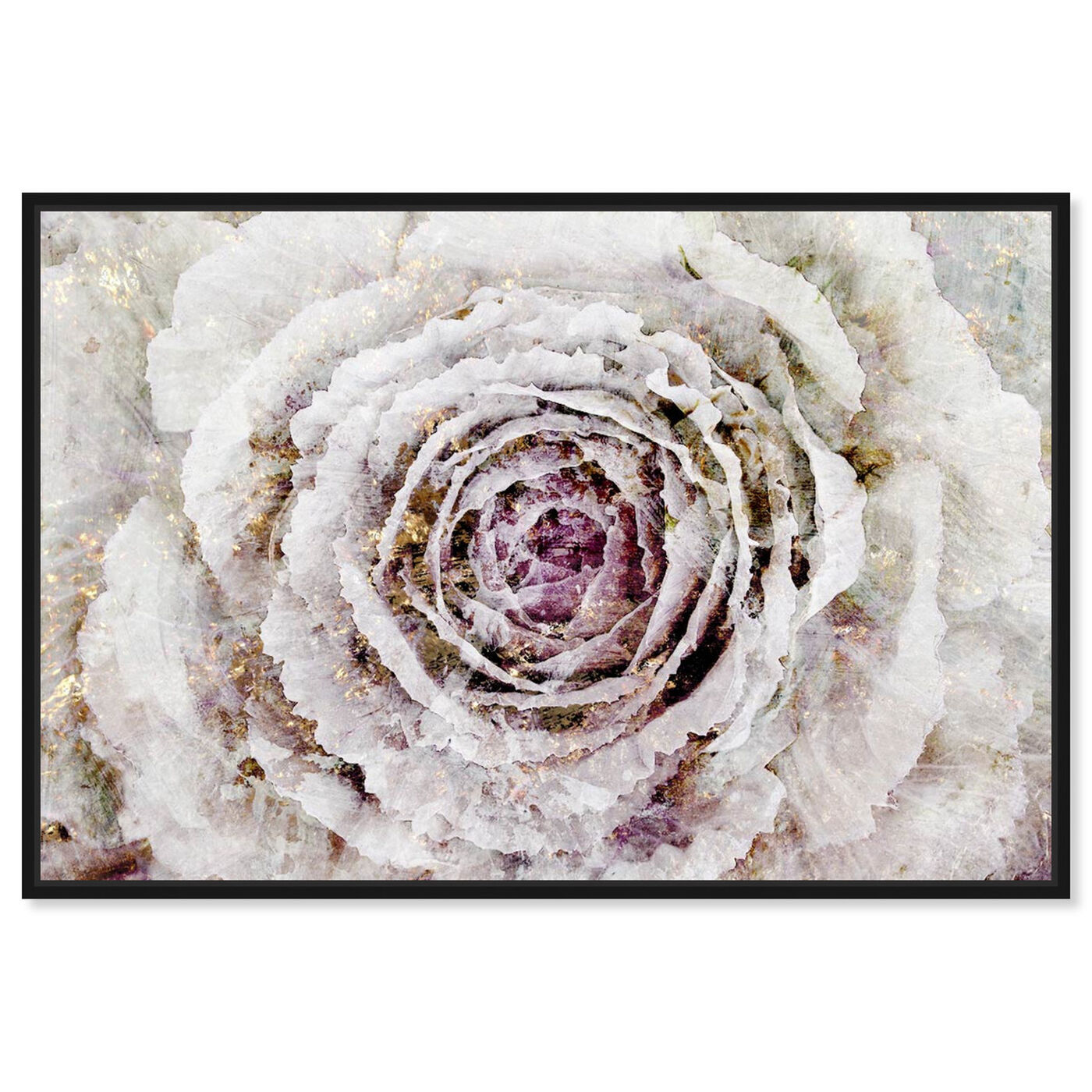 Front view of Winter New York Flower featuring floral and botanical and florals art.
