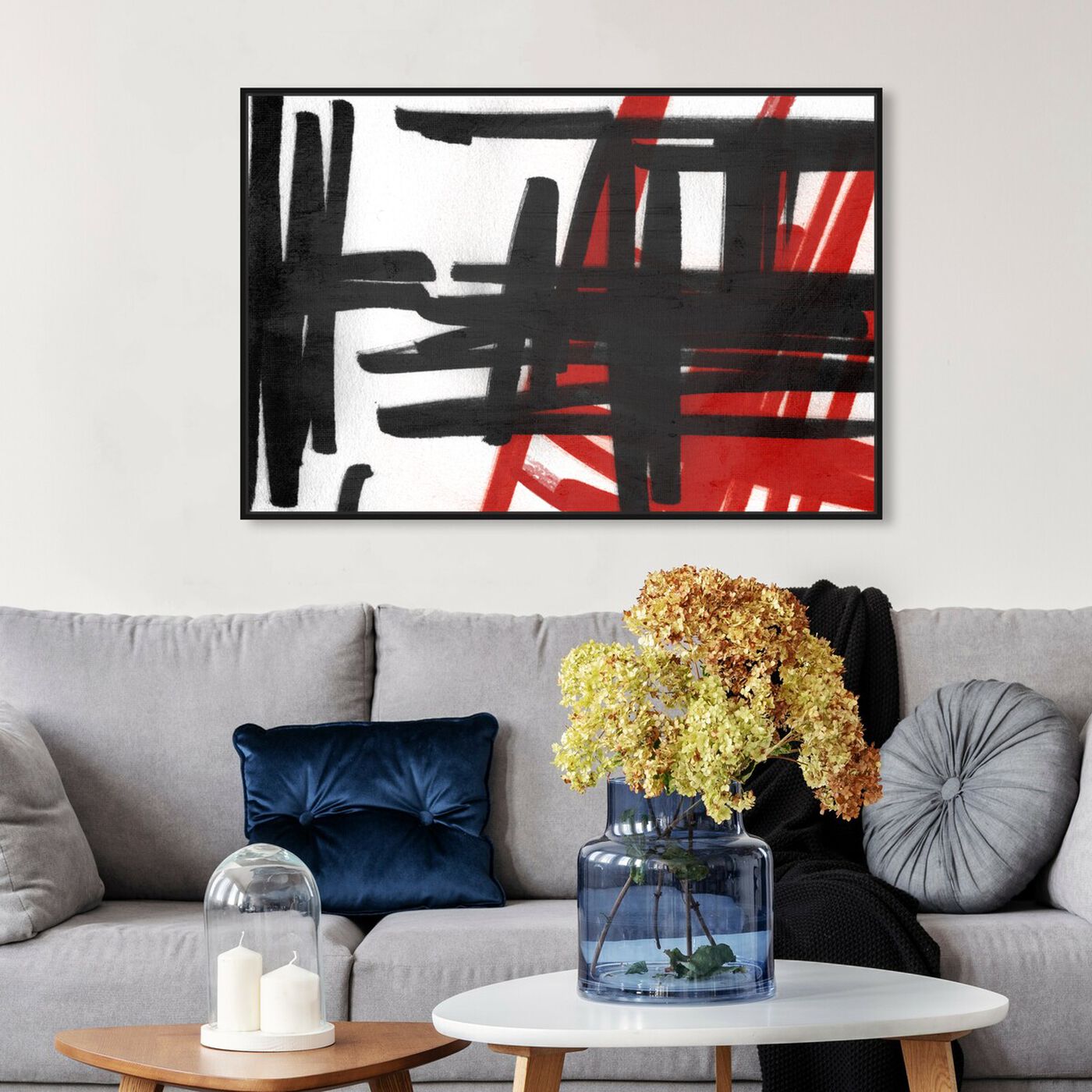 Hanging view of Best Days featuring abstract and shapes art.