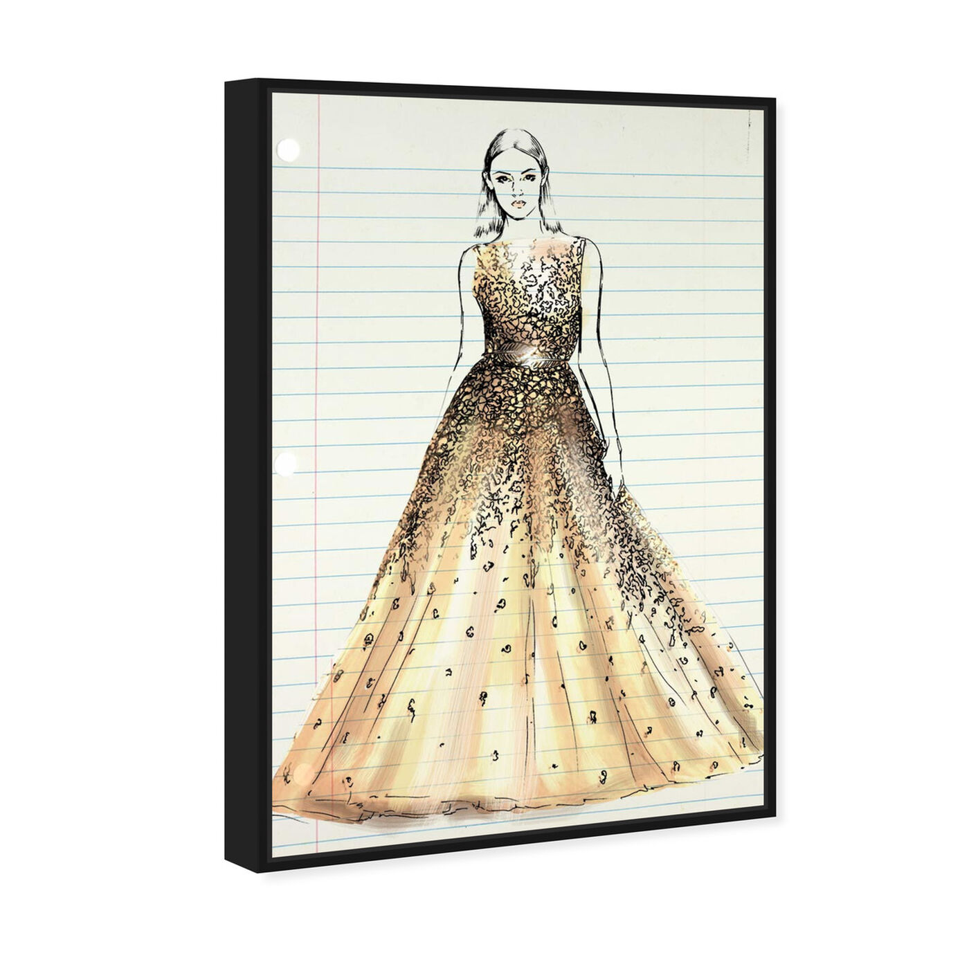 Angled view of Fashion Letter featuring fashion and glam and dress art.