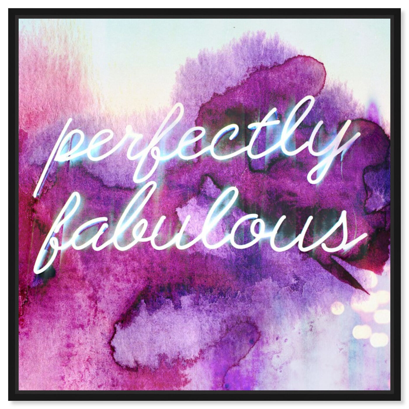 Front view of Perfectly Fabulous featuring typography and quotes and beauty quotes and sayings art.