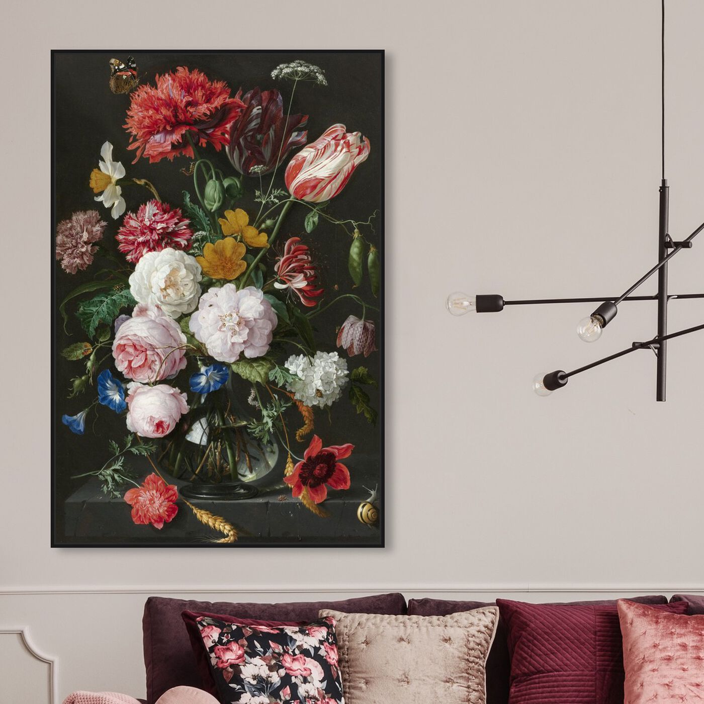 Hanging view of Flower Arrangement XIV - The Art Cabinet featuring floral and botanical and florals art.