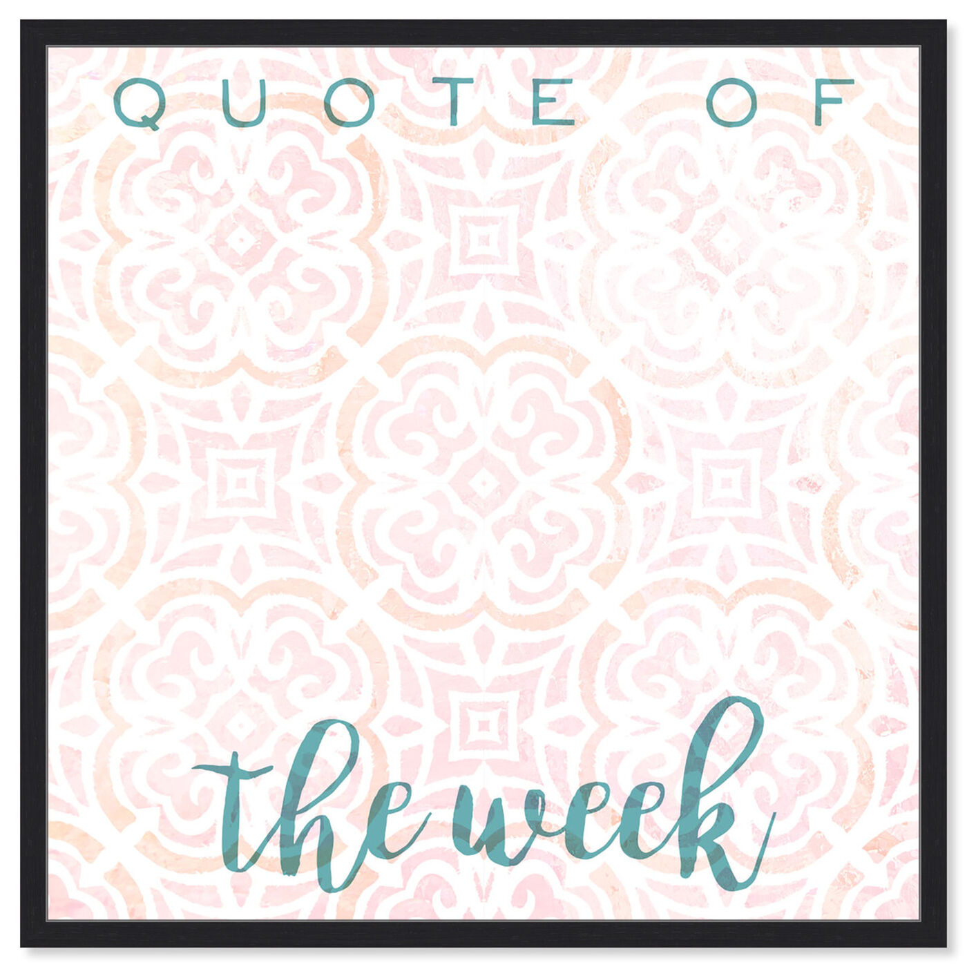Front view of Quote Of The Week Bright featuring education and office and whiteboards art.