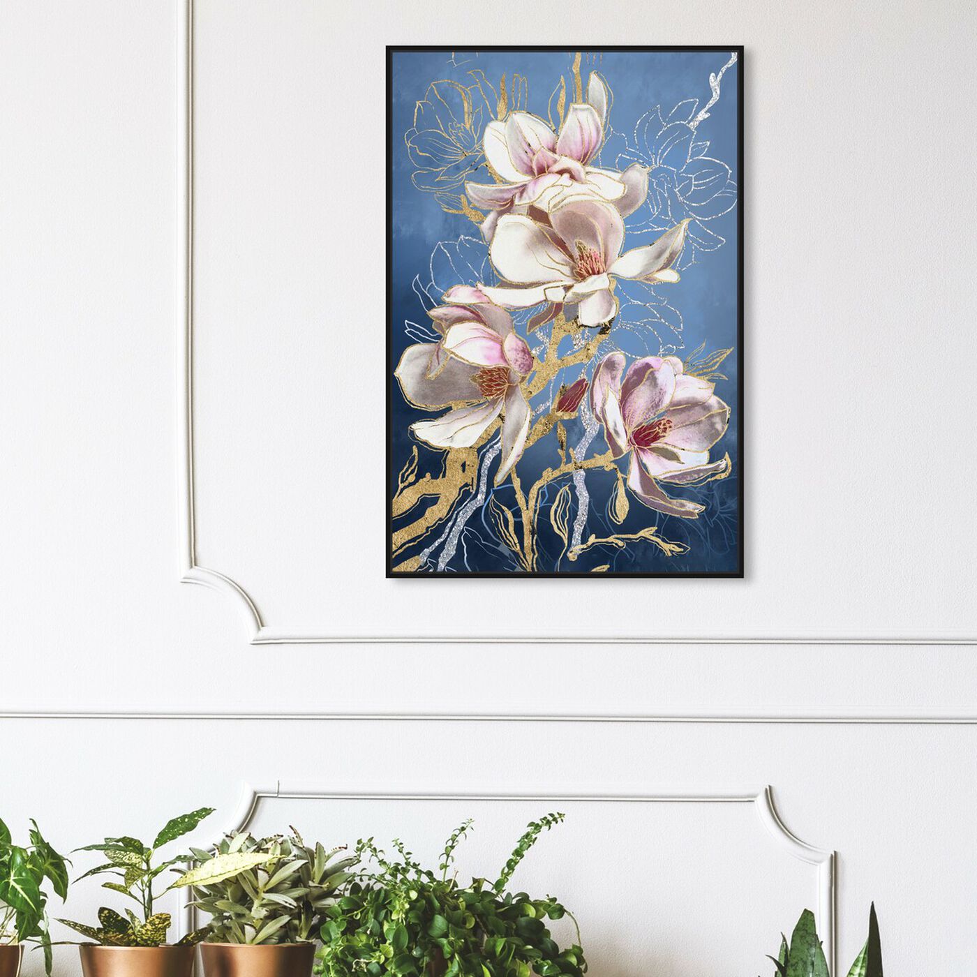 Hanging view of Modern Van Gogh featuring floral and botanical and florals art.