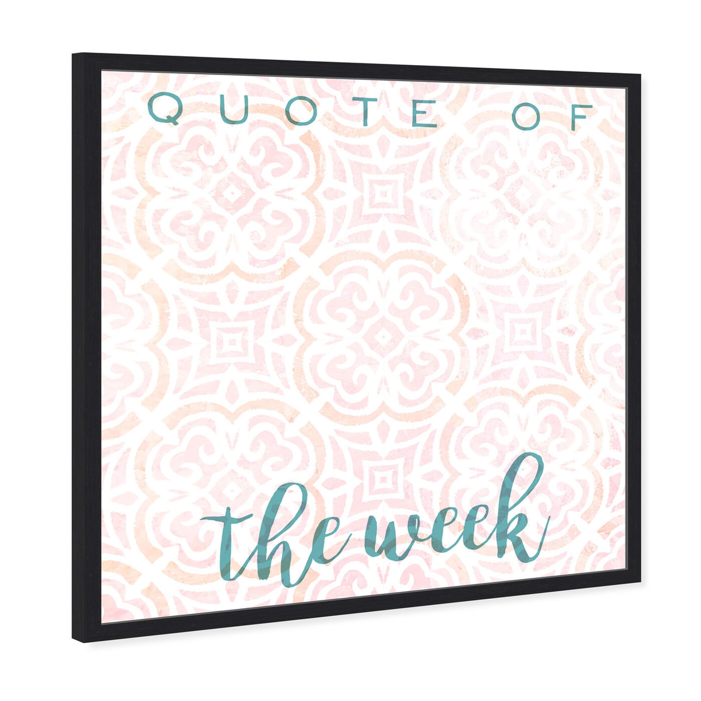 Angled view of Quote Of The Week Bright featuring education and office and whiteboards art.