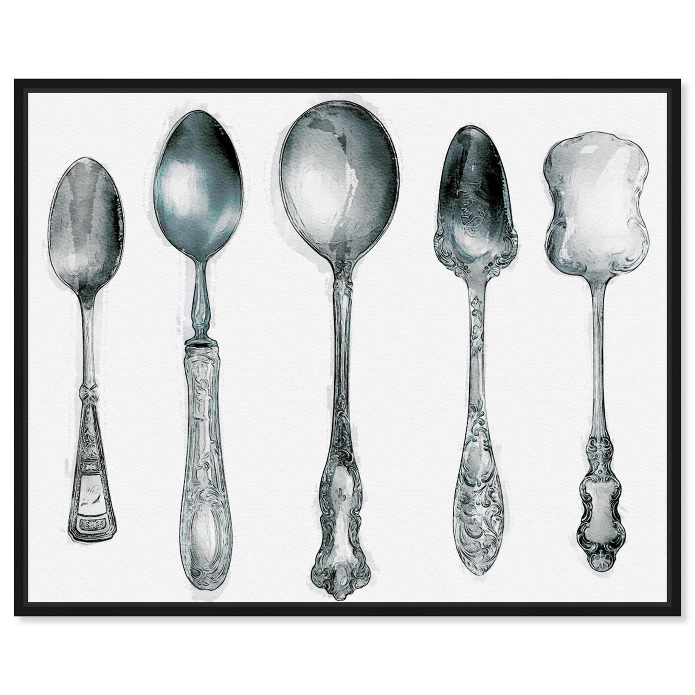 Front view of Vintage Spoon Collection featuring food and cuisine and cooking and chef art.