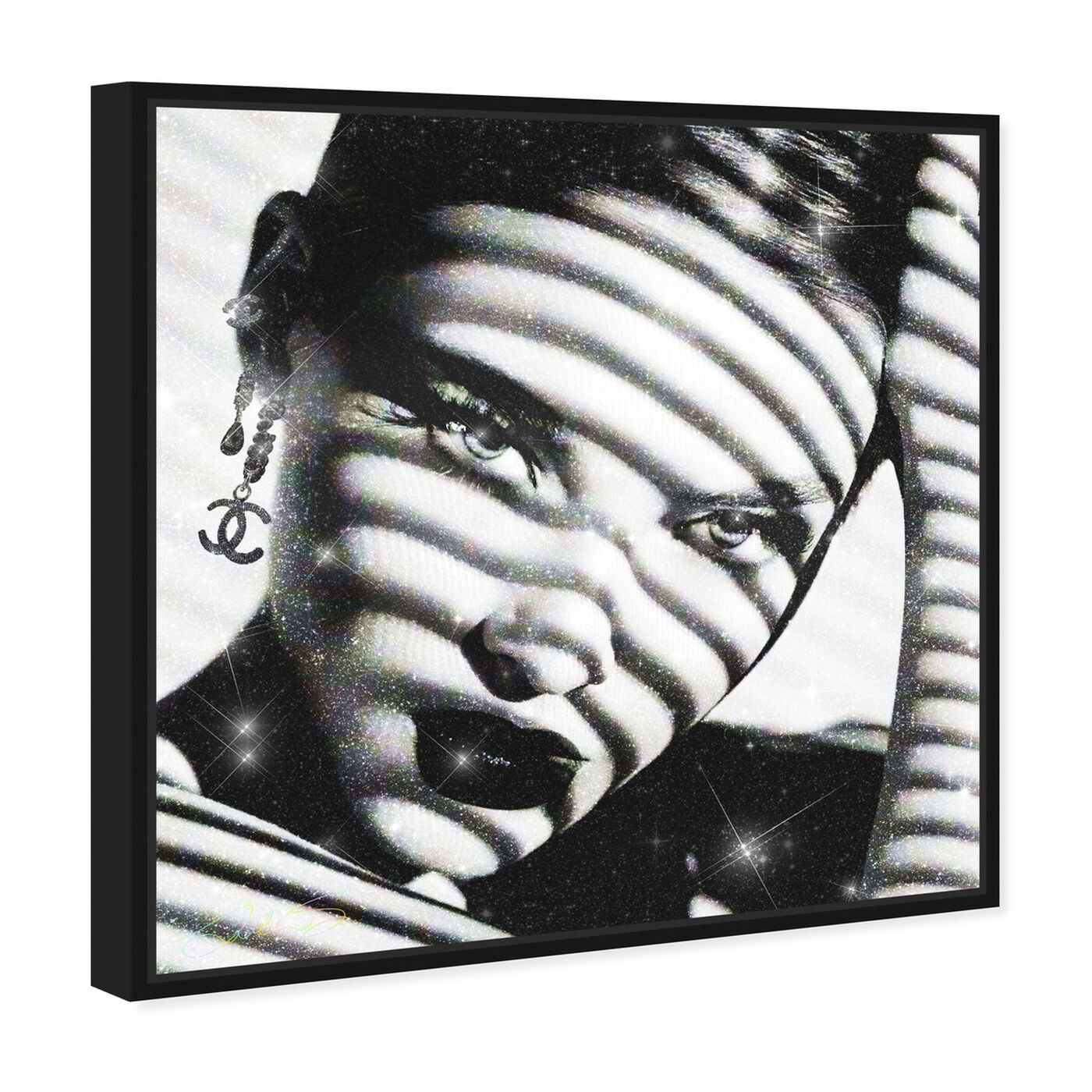 Angled view of Solid Stare featuring fashion and glam and portraits art.