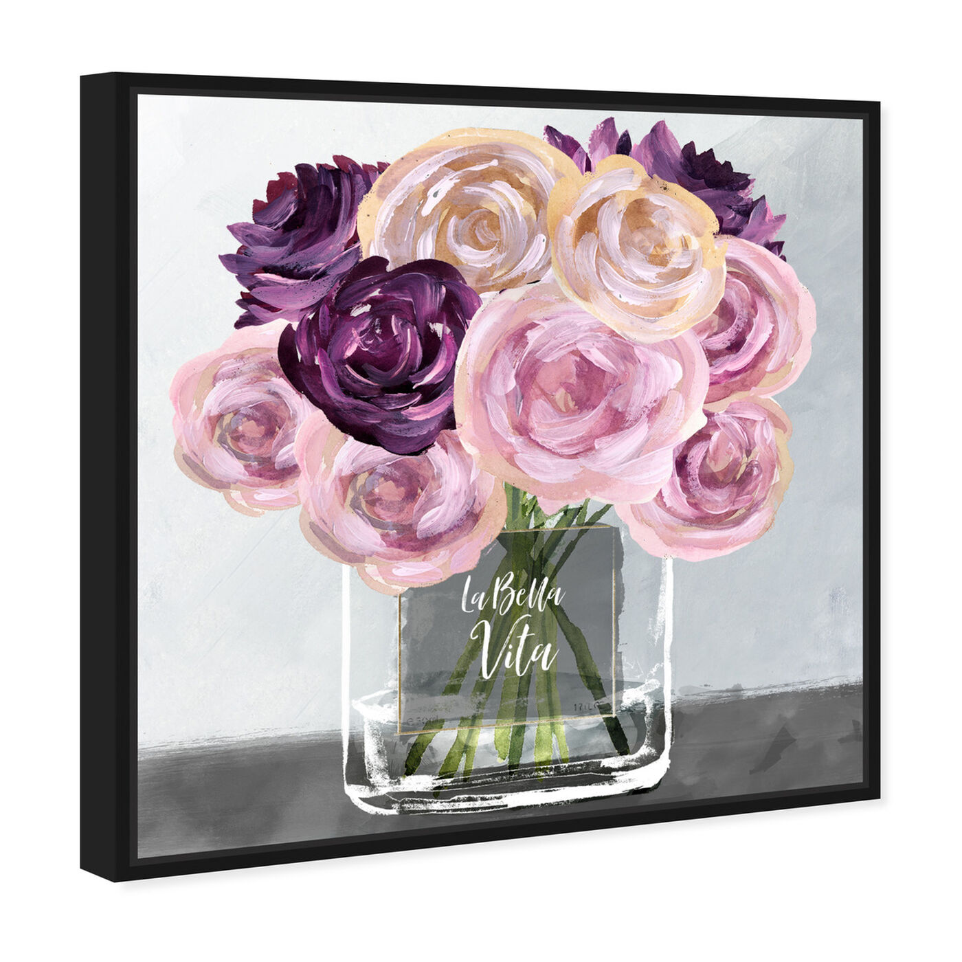 Angled view of La Bella Vita featuring floral and botanical and florals art.