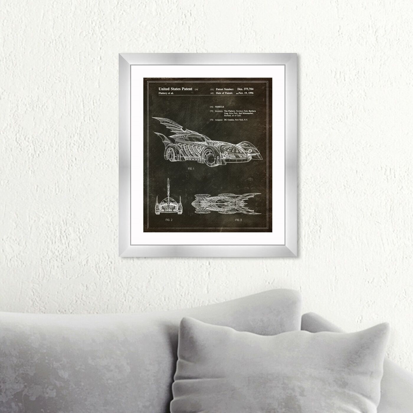 Hanging view of Batmobile 1996 II featuring movies and tv and action movies art.