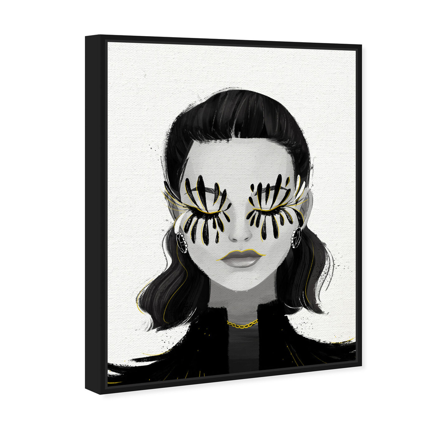 Angled view of Eyelash Petals Girls featuring fashion and glam and portraits art.
