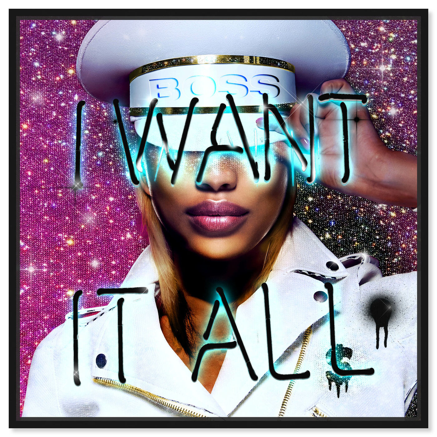 Front view of Want It All Queen featuring fashion and glam and portraits art.