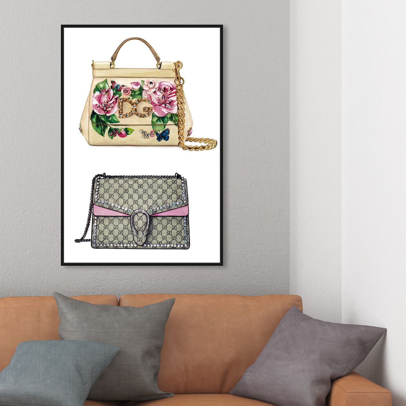 Hanging view of Doll Memories - My Favorite Bag featuring fashion and glam and handbags art.