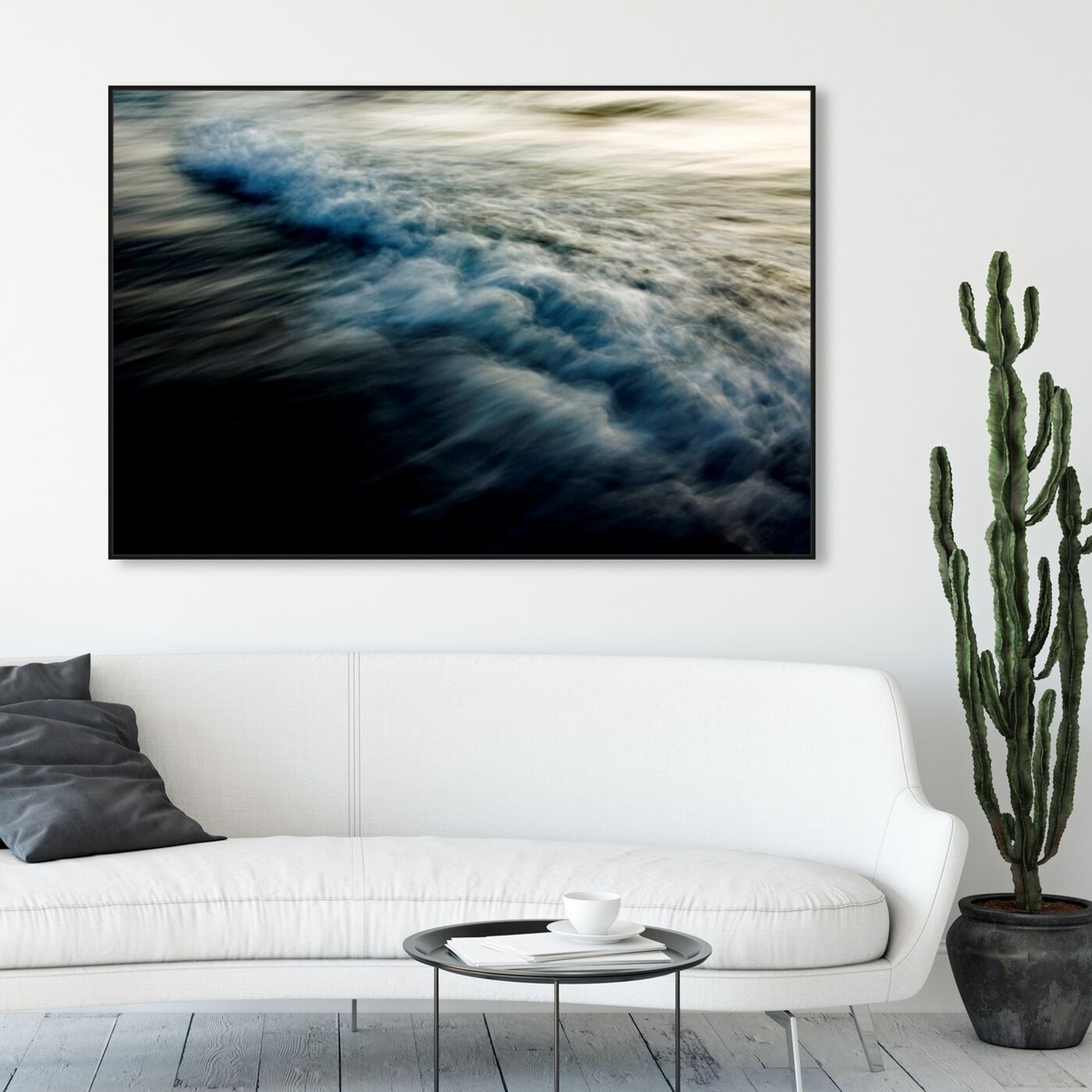Hanging view of Eternal Waves featuring nautical and coastal and coastal landscapes art.
