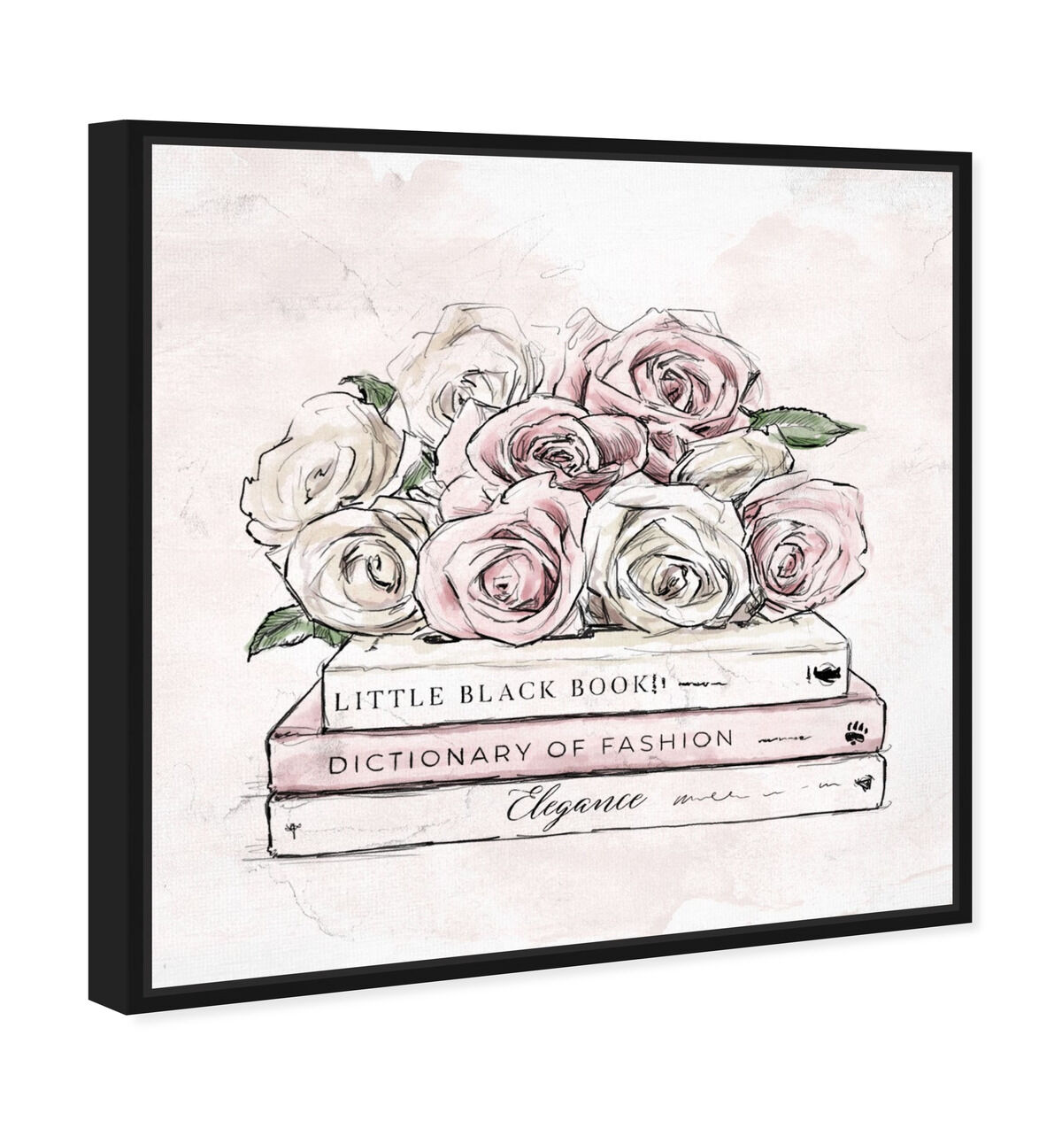 Roses and Books | Fashion and Glam Wall Art by Oliver Gal