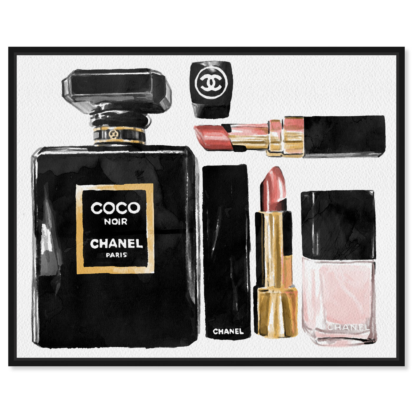 Front view of Coco Essentials featuring fashion and glam and perfumes art.
