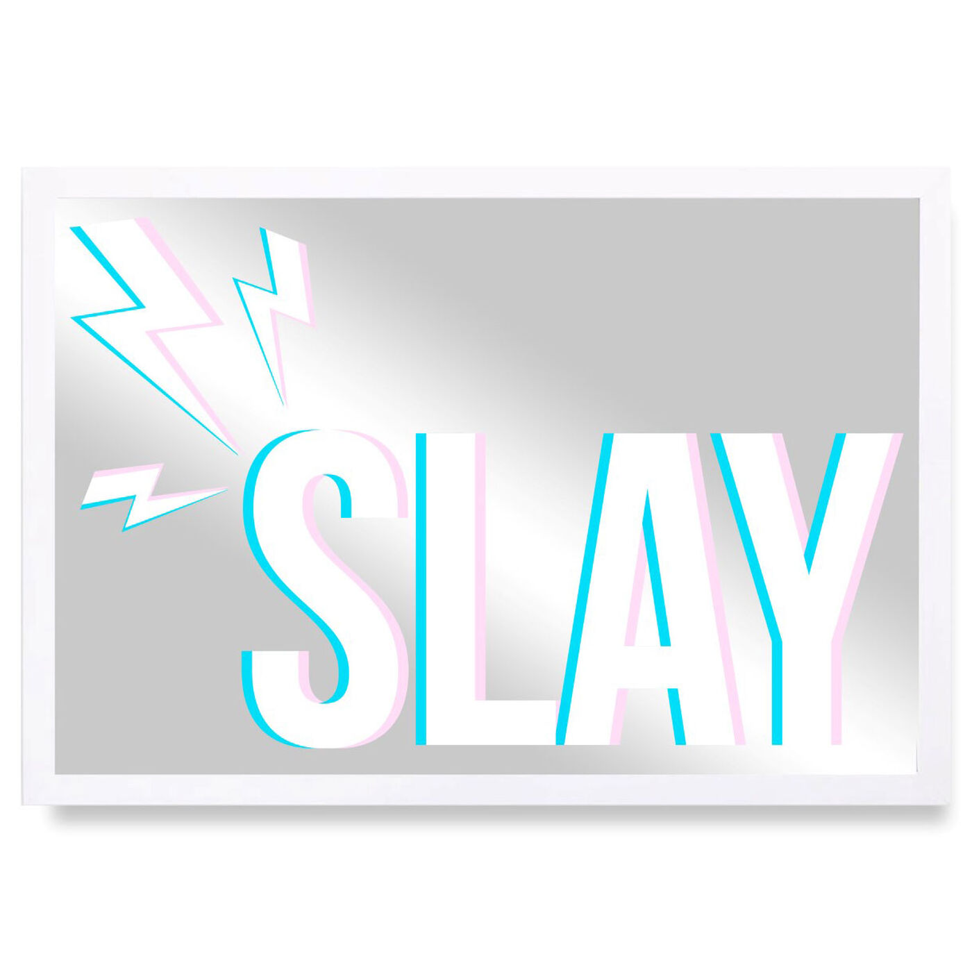Front view of Slay featuring typography and quotes and quotes and sayings art.