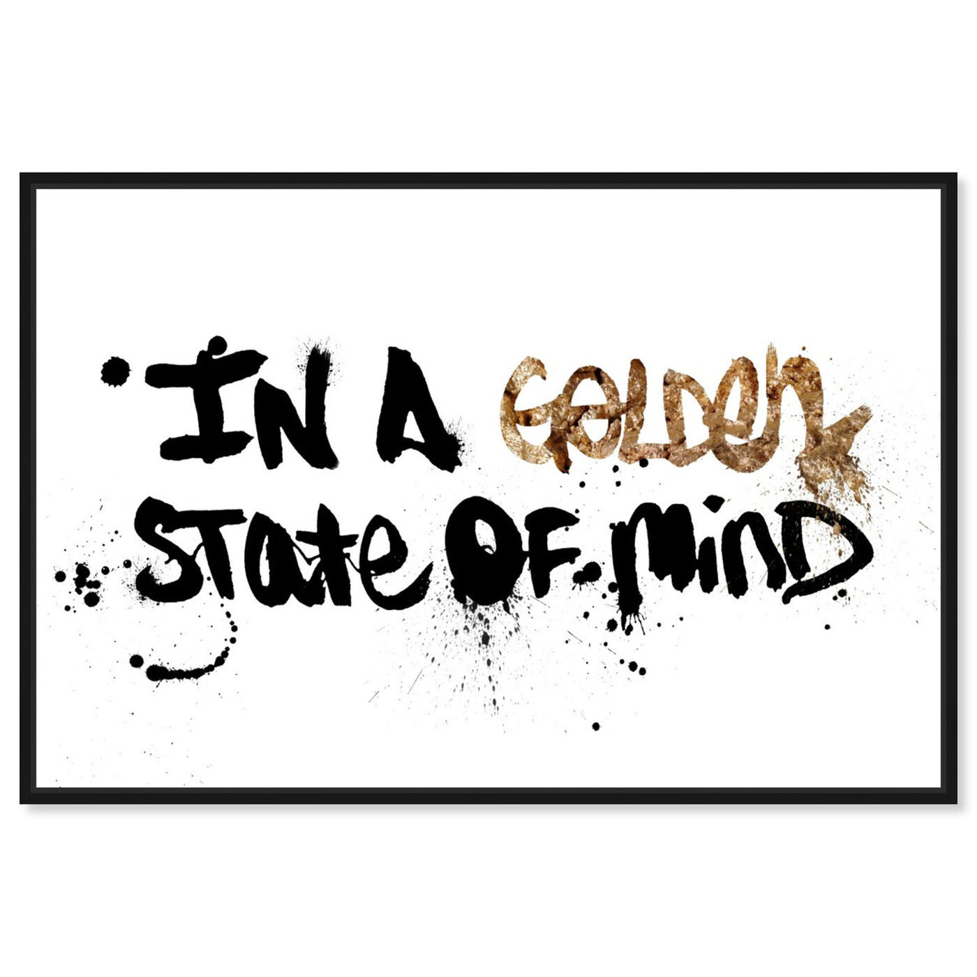 Front view of State of Mind featuring typography and quotes and motivational quotes and sayings art.