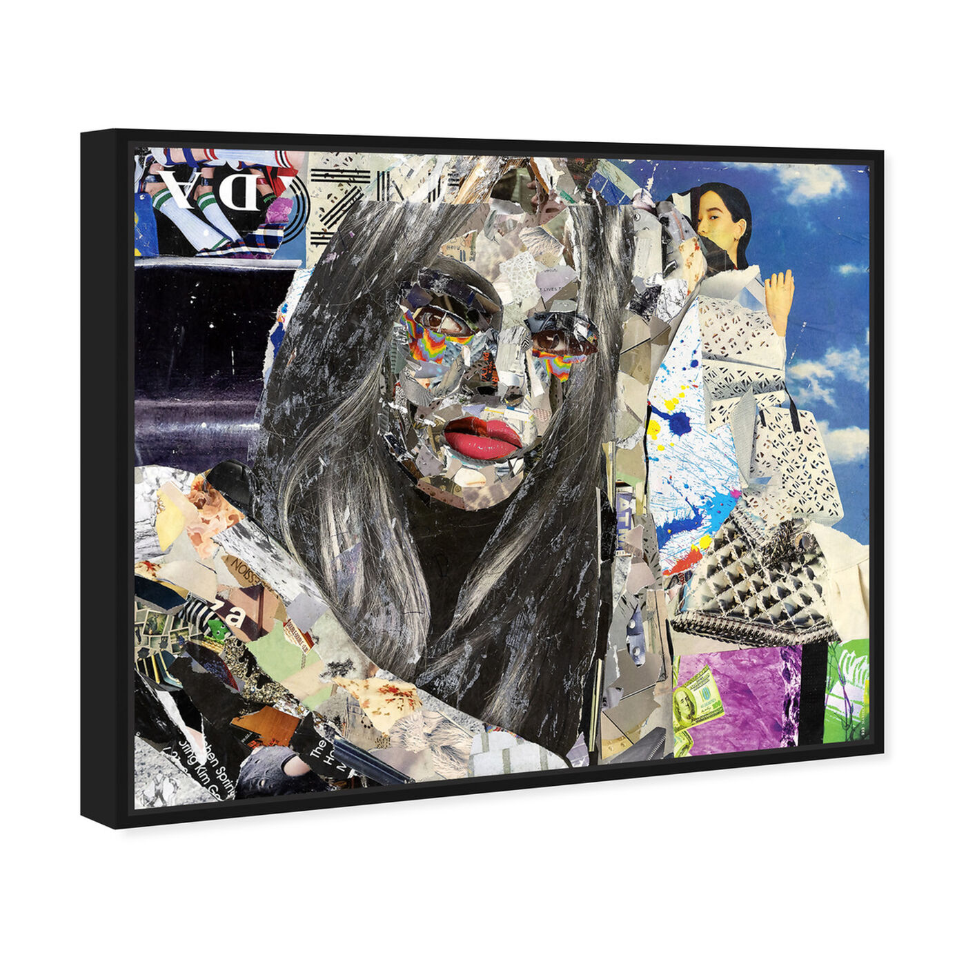Angled view of Katy Hirschfeld - Elegant Flow featuring fashion and glam and portraits art.