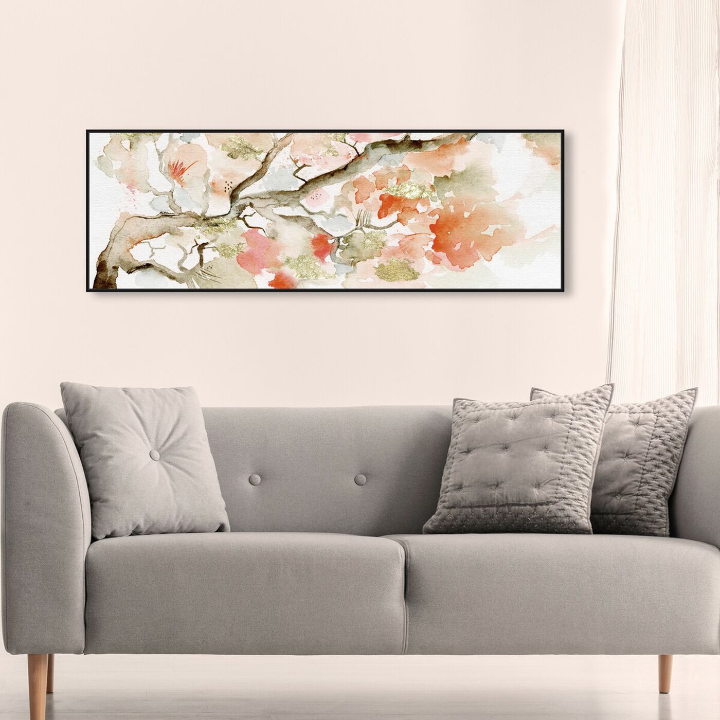 Hanging view of Under The Blossom Tree Sandstone featuring floral and botanical and florals art.