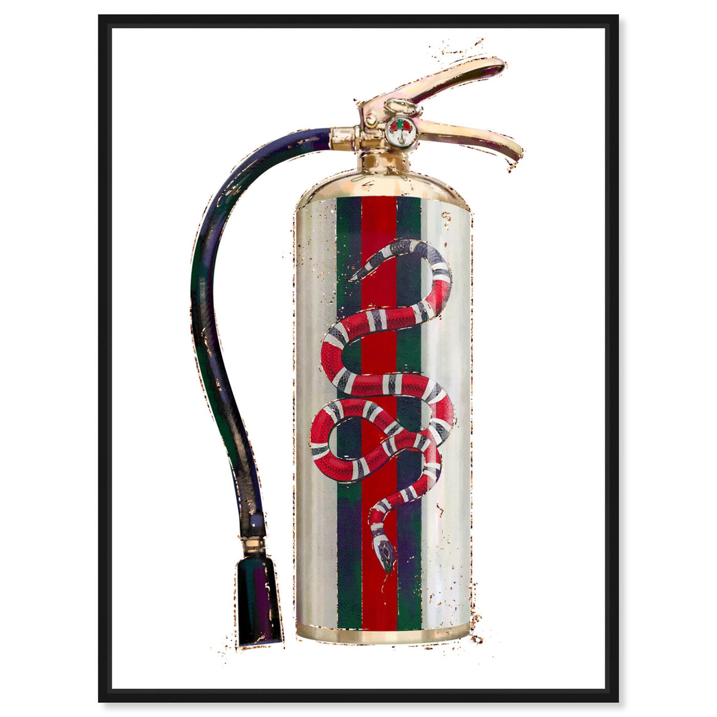 Front view of Italian Extinguisher featuring animals and zoo and wild animals art.