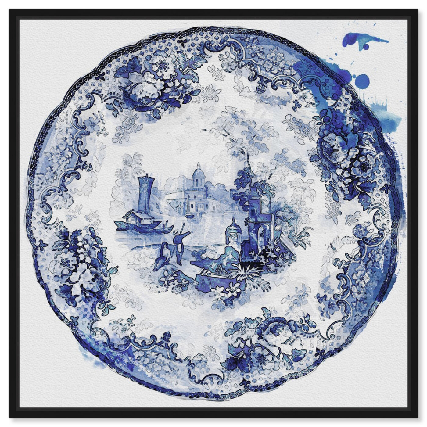 Front view of Vintage Plate II featuring classic and figurative and french décor art.