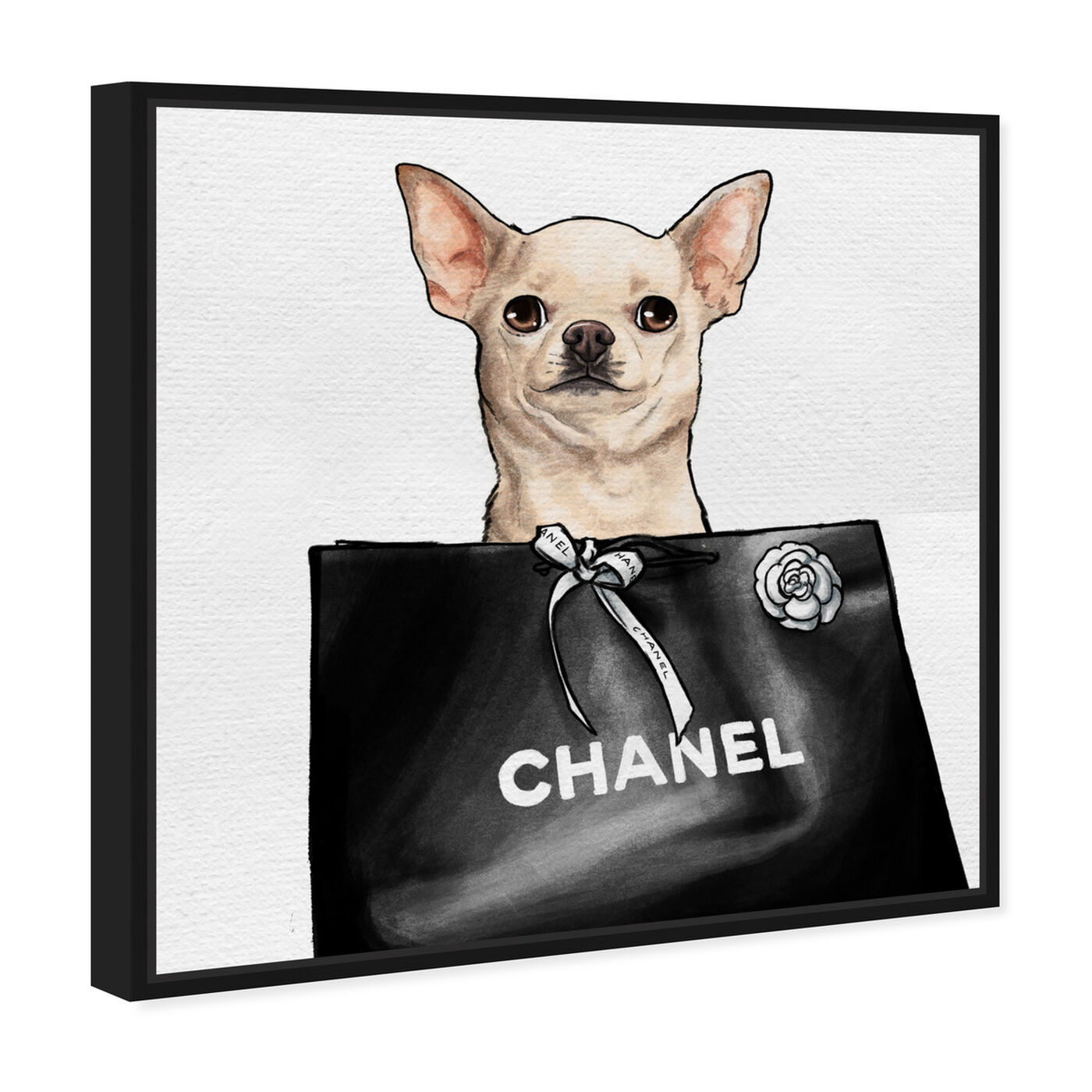 Angled view of Chihuahua Glam II featuring animals and dogs and puppies art.