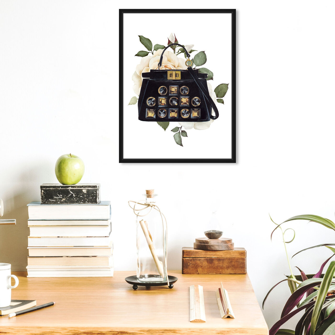 Hanging view of Doll Memories - Woman's Vintage Bag featuring fashion and glam and handbags art.
