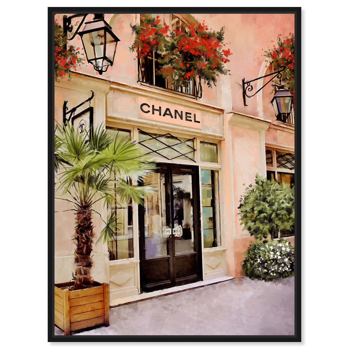 Front view of Cote DAzur Boutique featuring fashion and glam and road signs art.