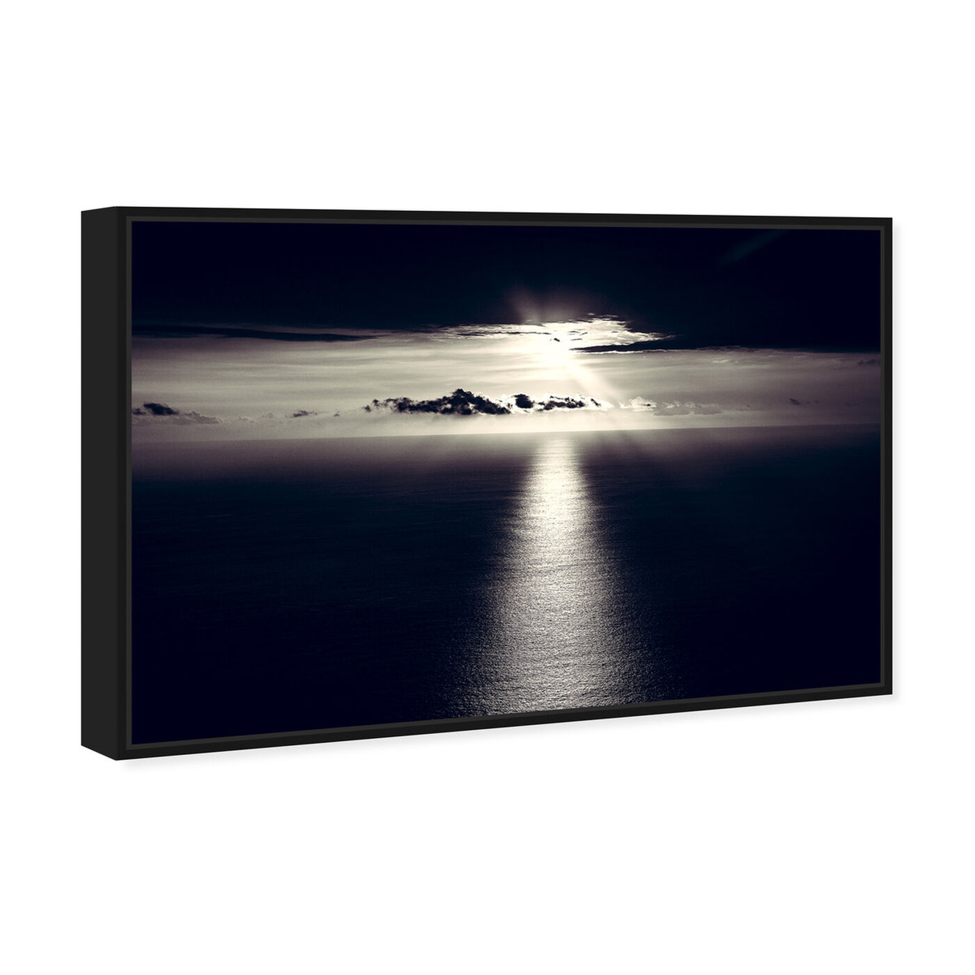 Angled view of Curro Cardenal - Noir Sky featuring nautical and coastal and coastal art.